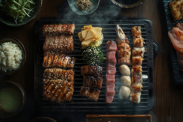 Savoring the Art of Japanese Yakitori Grilling Delicious Meats and Seafood Over an Open Flame