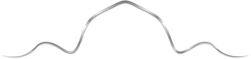 Silver Metallic Arch Dome Ornamental Divider Border