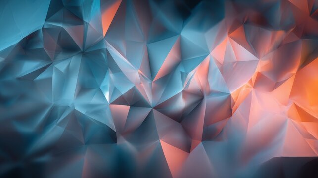 Abstract geometric background with dynamic shapes and vibrant color gradients for modern design projects and artistic presentations