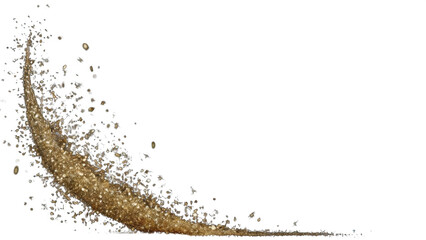 Sparkling golden confetti closeup for holidays, joyous occasions, or scrapbook projects.