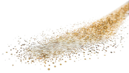Sparkling golden confetti closeup for holidays, joyous occasions, or scrapbook projects.