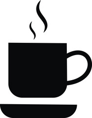Coffee Cup with Steam Icon Graphic