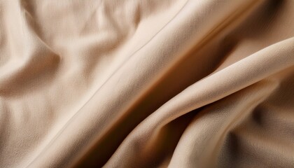 Fototapeta premium Close Up Of A Textured Beige Cotton Fabric