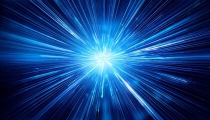 A Radiant Blue Starburst Effect With Sharp Edges And Glowing Brightness Light Effect