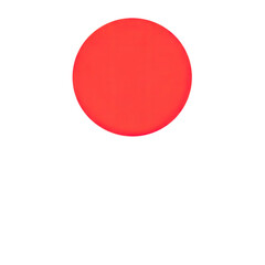 A vibrant red circle representing a record button or a simple geometric shape isolated on transparent background