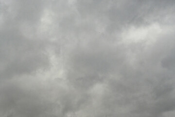 Overcast Gray Sky with Dense Cloud Cover