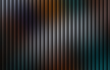 Obraz premium Dark metallic gradient background with glossy light reflections and smooth vertical abstract lines
