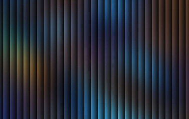 Obraz premium Blue and brown gradient background with smooth metallic vertical bars and elegant abstract lighting