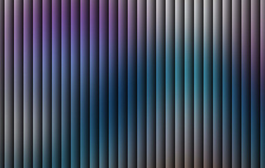 Obraz premium Purple and teal gradient background with glossy vertical light bars and smooth metallic abstract texture