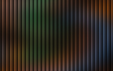 Dark green and brown striped gradient background design with soft light texture and smooth vertical abstract lines pattern