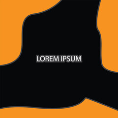 Orange abstract background vector illustration template for web and business design concept