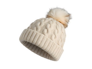 Cozy up with this stylish knit beanie featuring a fluffy pompom, perfect for winter warmth and fashion, offering comfort and a chic touch on chilly days