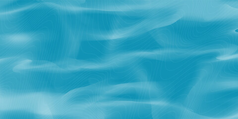 Abstract Blue Lines Background. Vintage Retro Lines Wallpaper. Abstract Minimal Sea Ocean Design. Summer Vibe Blue Backdrop. Vector Illustration.