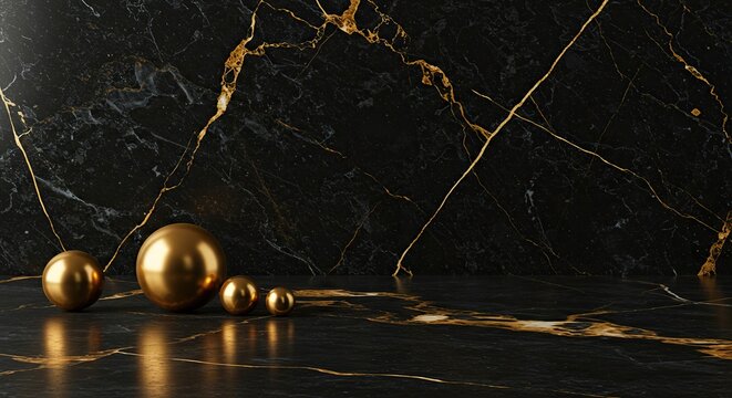 A richly textured backdrop featuring polished black marble and subtle gold accents, suggesting excessive wealth and aloofness ,marble ,cold ,gold
