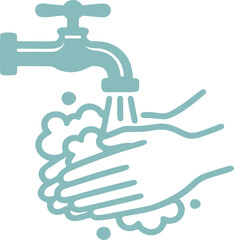 Hand Washing Icon Hygiene Concept