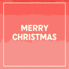 Merry Christmas greeting card with festive typography.