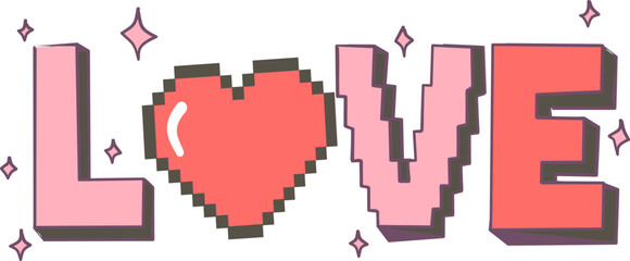 Y2K Digital Aesthetic Set with 90s Pixel Style Elements and Pastel Tech Graphics