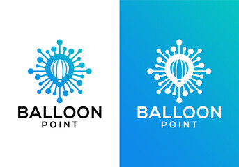 Fototapeta premium technology balloon logo icon design vector, modern and sophisticated logo