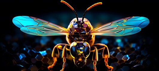 silhouette of Hornet ,generative AI