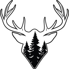 deer head silhouette