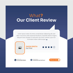 Creative testimonial feedback template bundle for client review. 