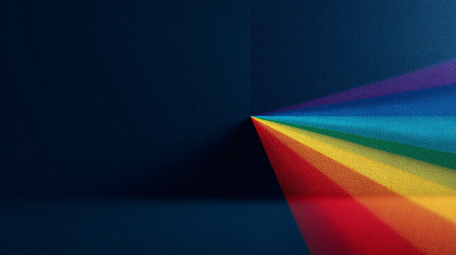 creative pride background - pride month concept with the rainbow colors of the pride flag popping out