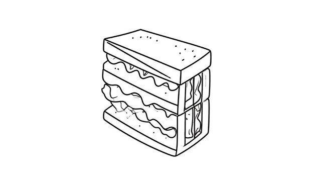 Delicious Sandwich Illustration.
