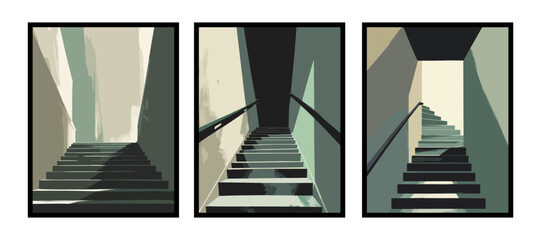 Lonely hallway showing traces of a vanished presence