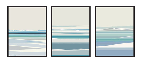 Glacial Chill Atmosphere Wall Art Series