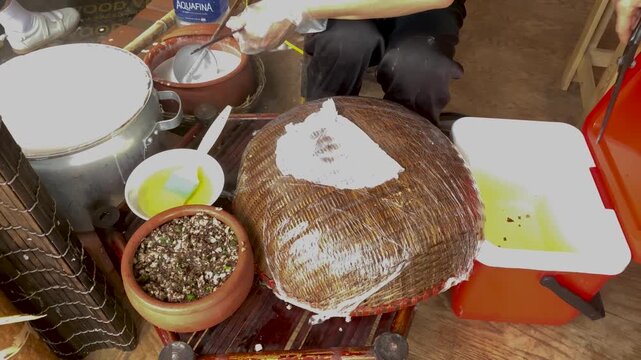 &ldquo;Vietnamese favorite dishes: steamed pork sausage (Gio Lua), grilled pork rolls (Cha), and steamed rice rolls (Banh Cuon) &mdash; traditional and beloved foods in Vietnam.&rdquo;