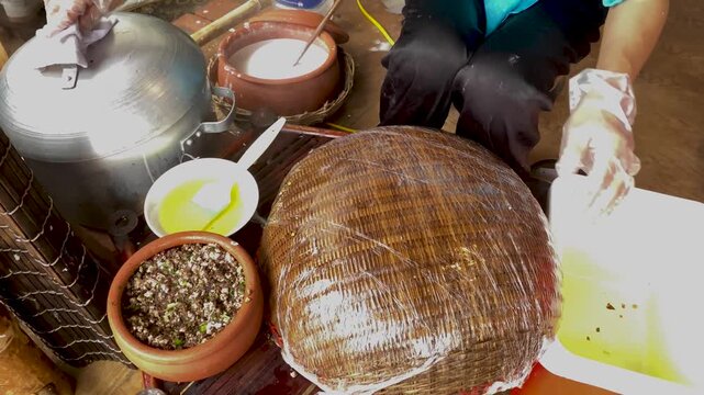 &ldquo;Vietnamese favorite dishes: steamed pork sausage (Gio Lua), grilled pork rolls (Cha), and steamed rice rolls (Banh Cuon) &mdash; traditional and beloved foods in Vietnam.&rdquo;