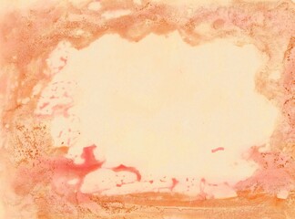 Obraz premium Light terracotta watercolor abstract background. Delicate pastel shades.