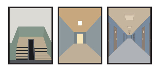 Still corner of a quiet abandoned interior