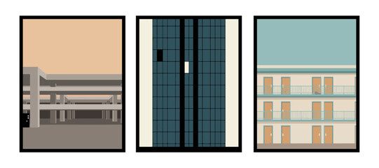 Narrow passage filled with cold atmospheric silence