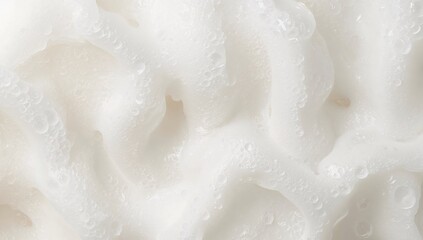 Ethereal Effervescence. A Serene Study of Foam and Bubbles, Gentle Textures.