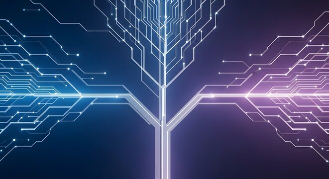 Circuit digital connection background