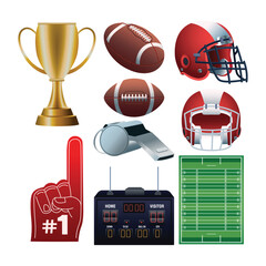 american football sport icon vector illustration design