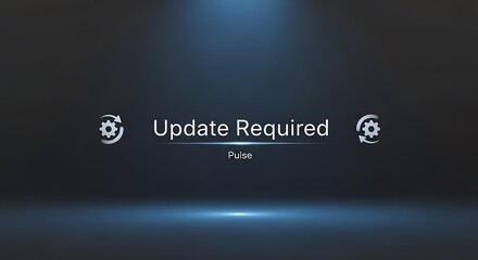 Update Required Message, Software Update, System Error, Notification