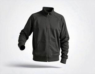 sweater black colour mock up isolated on white background