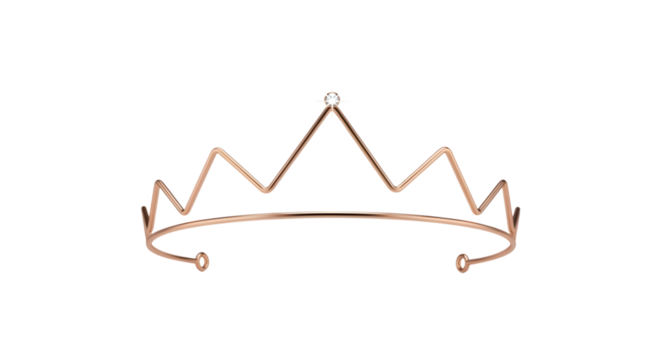 Minimalist Golden Crown Design with Sparkle on Black Background