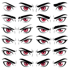 Vector illustration of eyes
