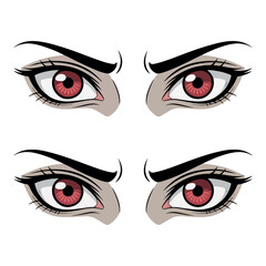 vector illustration of eyes