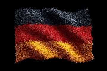 Germany, flag, image in national colors on a neutral transparent background for designers, marketers. Popular illustration, object, symbol, texture, pattern, holiday.