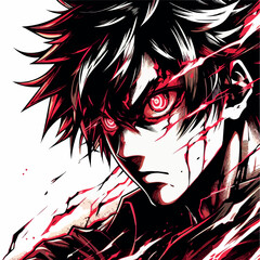 Anime eyes illustration vector art