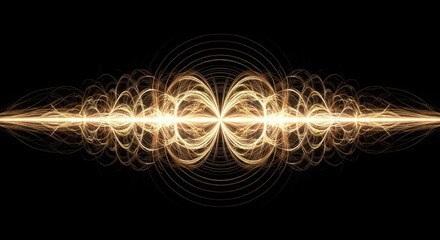 Abstract illustration of a theoretical dimensional wave blank, showing potential energy filling an empty space and creating complex ripples ,field ,analysis ,cosmos