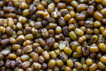 Close-Up of Boiled Mung Beans
