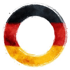Germany, image in national colors on a neutral transparent background for designers, marketers. Popular illustration, object, symbol, texture, pattern, holiday.