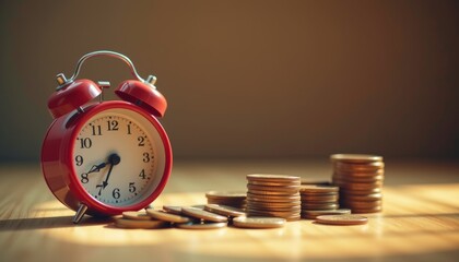 Time management and financial planning home office retro film emulation closeup cozy environment warm lighting