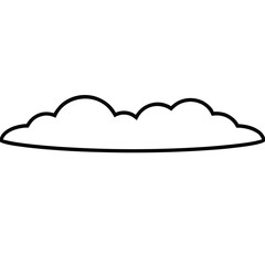 Simple, stylized cloud shape