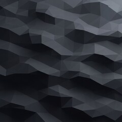 Abstract polygonal dark grey textured background, subtle light and shadow effects